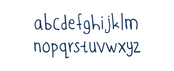 Andari Hand Writing Lowercase