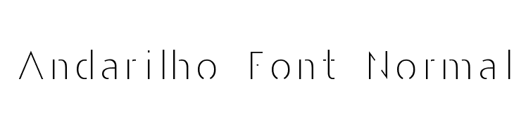 Andarilho Font Normal  لخطوط تنزيل