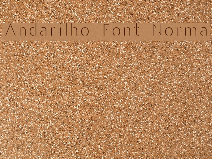 Andarilho Font Normal Example 1