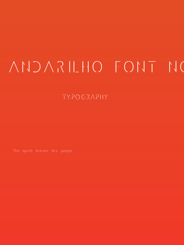 Andarilho Font Normal Poster
