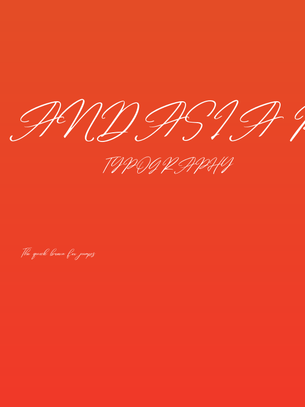 Andasia Personal Use Poster