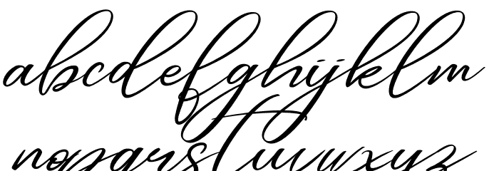 Andasia Personal Use Font LOWERCASE