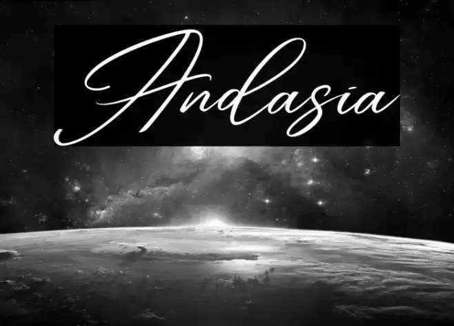 Andasia Font examples