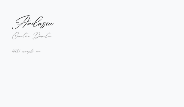 Andasia Business Card