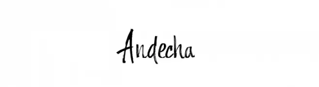 Andecha  フリーフォントのダウンロード