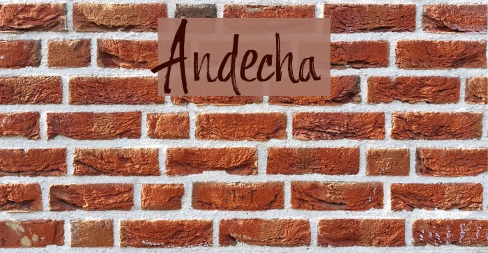 Andecha Font examples