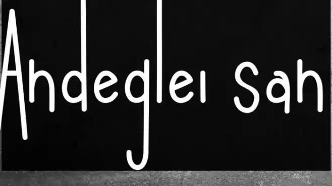 Andeglei san Font examples