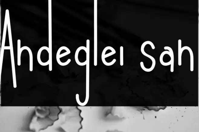 Andeglei san Font examples