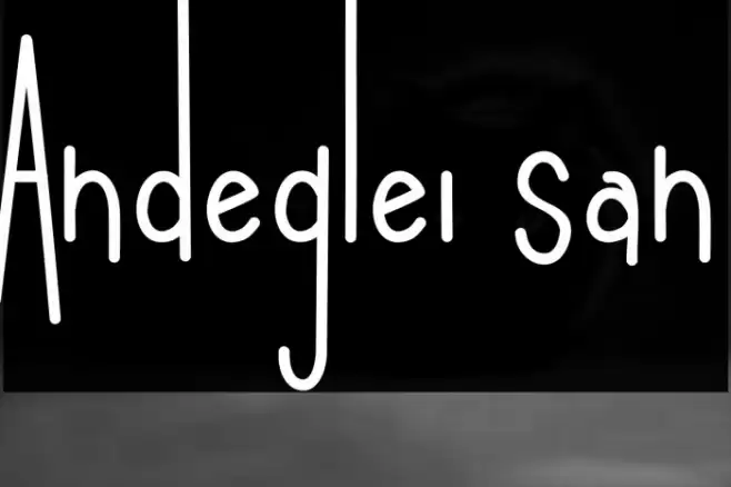 Andeglei san Font examples