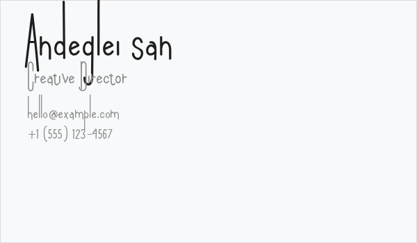 Andeglei san Business Card