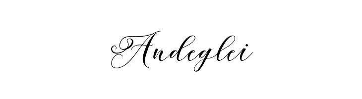 Andeglei  フリーフォントのダウンロード
