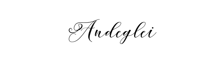 Andeglei  font caratteri gratis