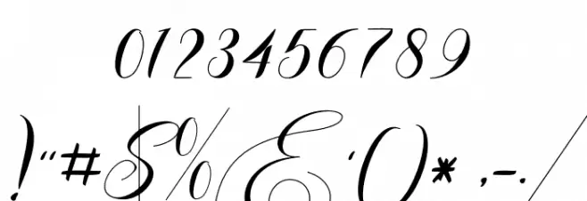 Andeglei Font OTHER CHARS