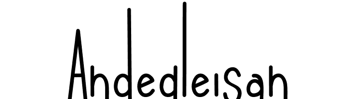 Andegleisan  नि: शुल्क फ़ॉन्ट्स डाउनलोड