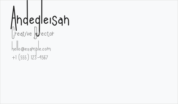 Andegleisan Business Card