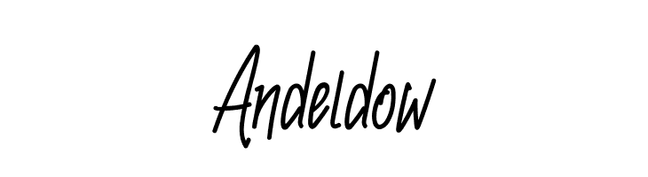 Andeldow  フリーフォントのダウンロード