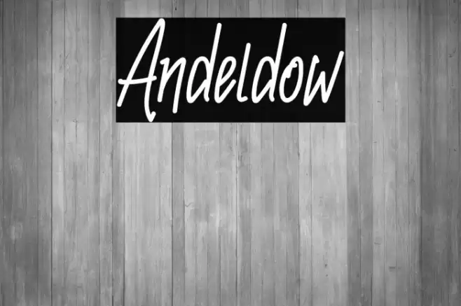 Andeldow Font examples