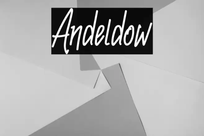 Andeldow Font examples