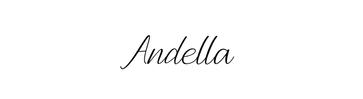 Andella  免费字体下载