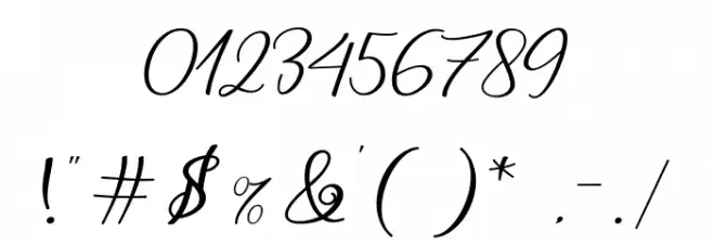 Andella Font OTHER CHARS