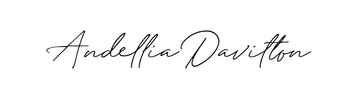 Andellia Davilton  Frei Schriftart Herunterladen