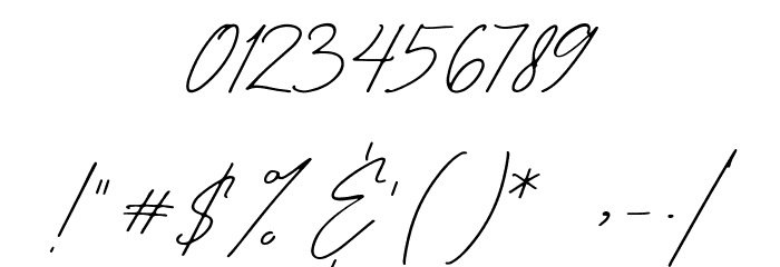 Andellia Davilton Font OTHER CHARS