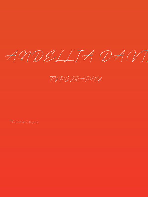 Andellia Davilton Poster