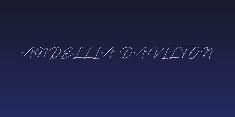 Andellia Davilton Social Header