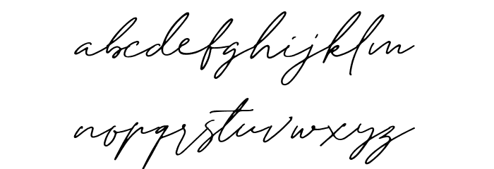 Andellia Davilton Font LOWERCASE