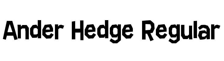 Ander Hedge Regular  免费字体下载
