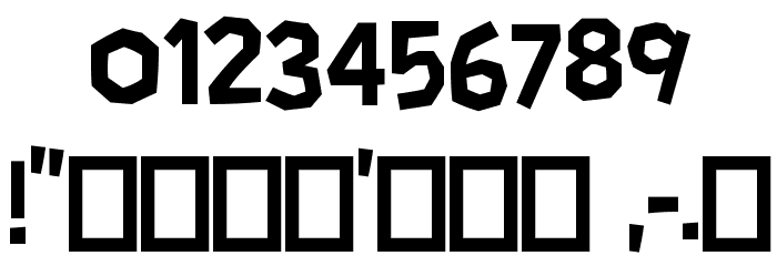 Ander Hedge Regular Font OTHER CHARS