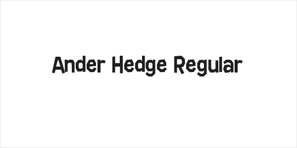 Ander Hedge Regular Logo