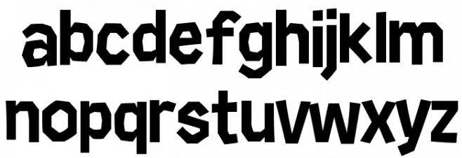 Ander Hedge Regular Font LOWERCASE