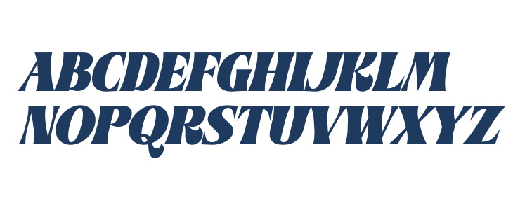 Andera Ninefold DEMO VERSION Italic Uppercase