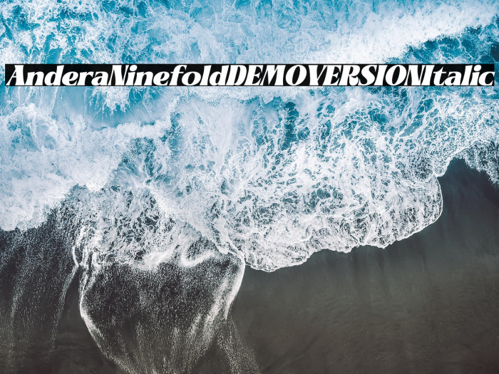 Andera Ninefold DEMO VERSION Italic Example 1