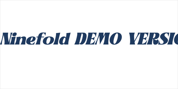 Andera Ninefold DEMO VERSION Italic Logo