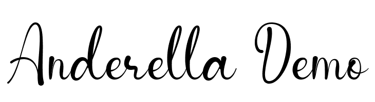 Anderella Demo  Frei Schriftart Herunterladen