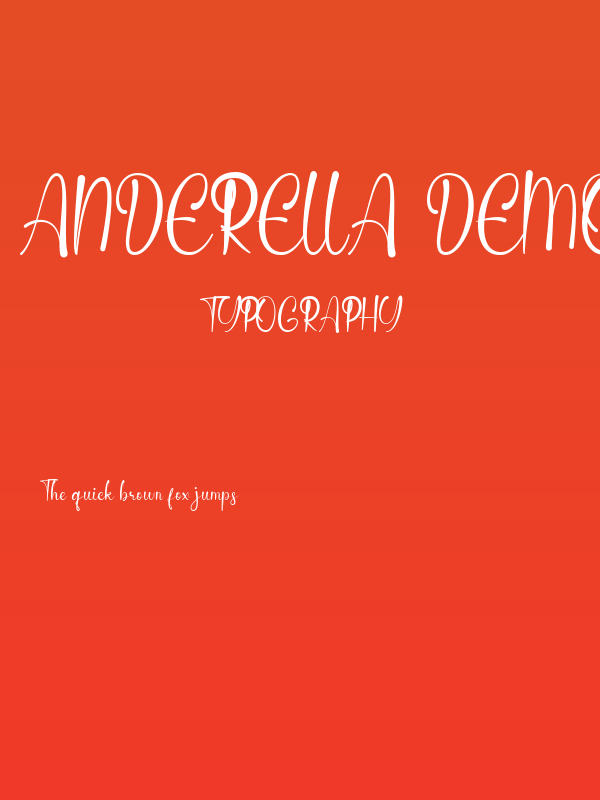 Anderella Demo Poster