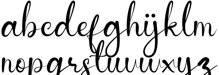 Anderella Demo Font LOWERCASE