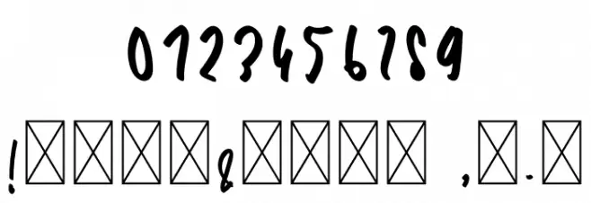 AnderfontFree Font OTHER CHARS