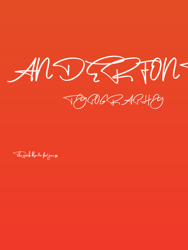 AnderfontFree Poster