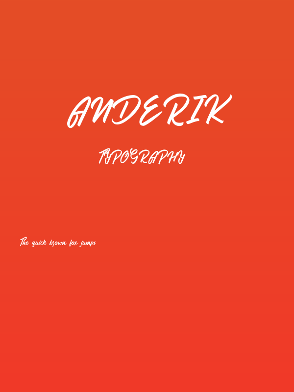 Anderik Poster