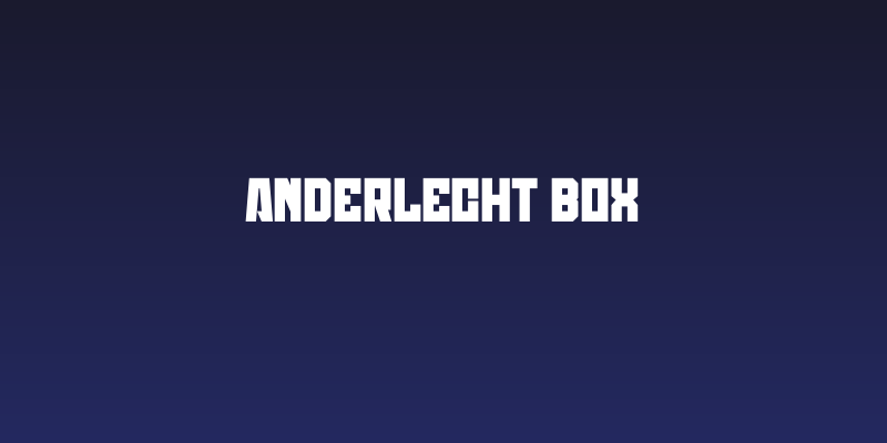 Anderlecht Box Social Header