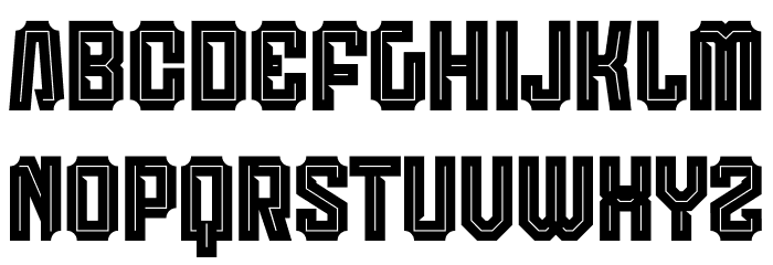 Anderlecht Inverted Inline Caratteri MINUSCOLO