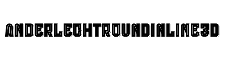 Anderlecht Round Inline 3D  Frei Schriftart Herunterladen