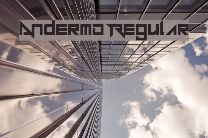Andermo Regular Font examples