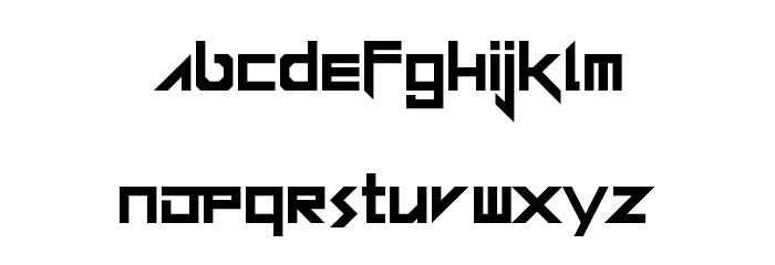 Andermo Regular Font LOWERCASE