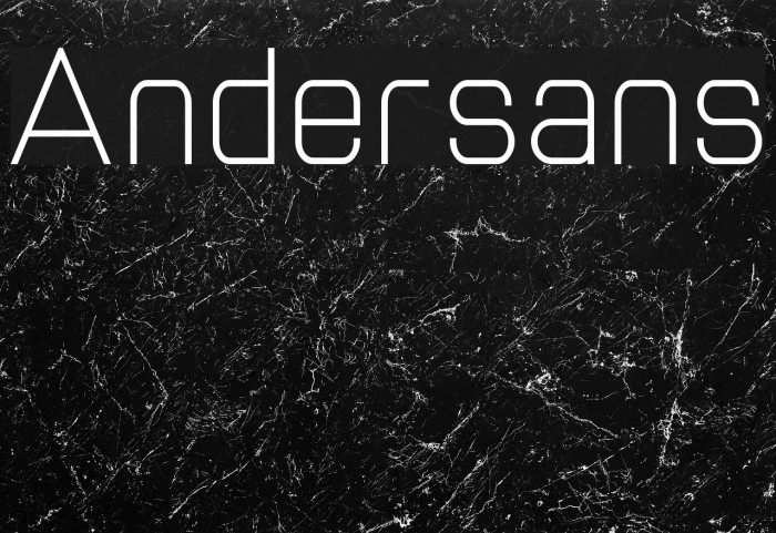 Andersans Font examples