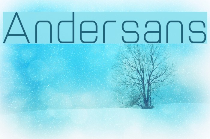Andersans Font examples