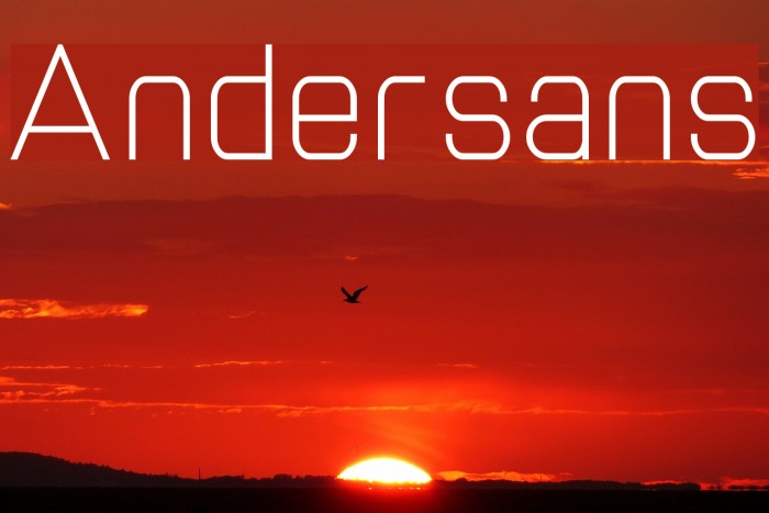 Andersans Font examples